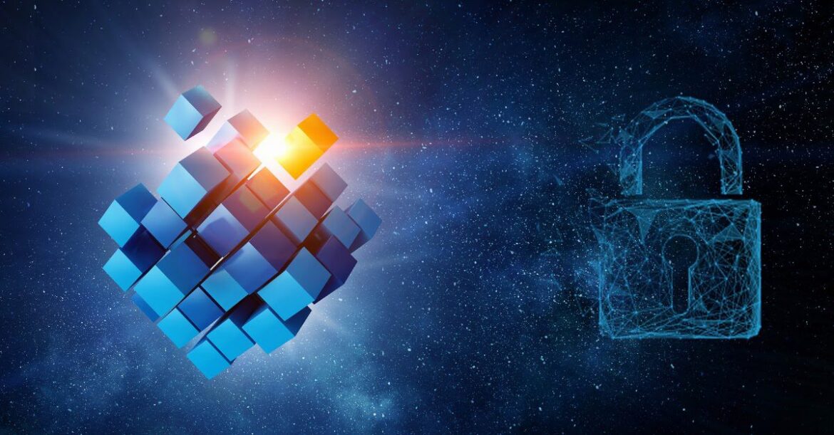 S3 object lock concept illustration showing immutable object storage cubes and secure padlock for WORM protection