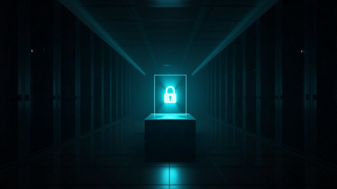 Mysterious Data Center with Radiant Storage Block